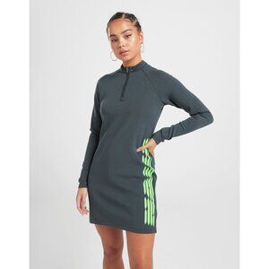 Nike Nigeria Football Soccer Long Sleeve‎ Mock Neck Knit Dress Dark Green Size L